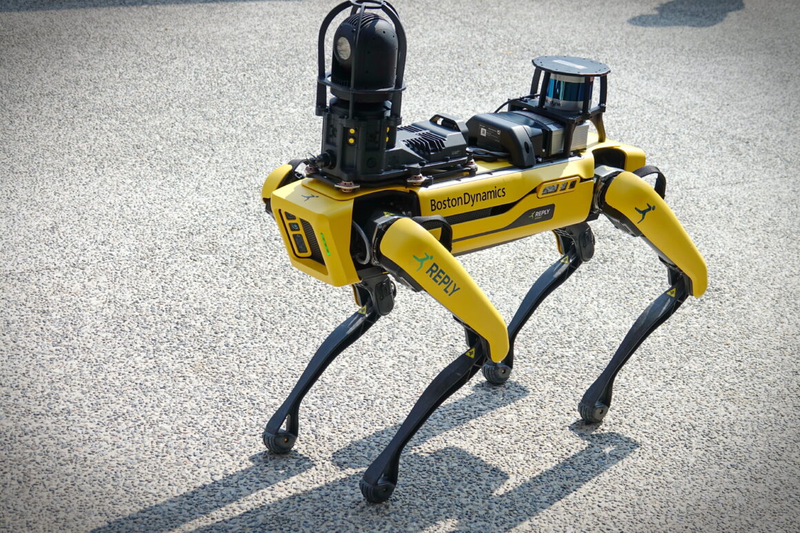 Robothund i patrulltjänst